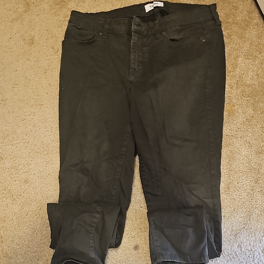 Sonoma Women's Dark Gray Ankle Jeans